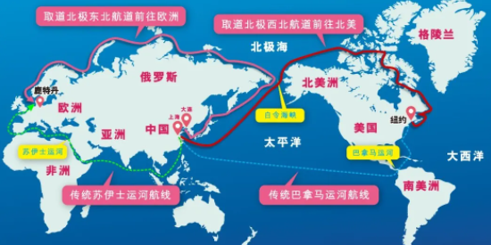 避开红海，中国集装箱海运船启发北极新航路